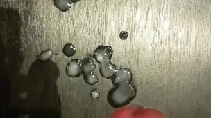 Moaning guy huge load, couldn't hold it longer