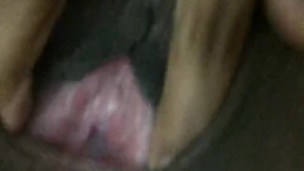 Showing and playing with pussy