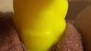 Masturbating my fat pussy pov