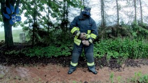 Firefighter pup - quick pressure release