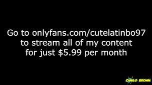 Fucking a condom until I cum inside of it - Camilo Brown