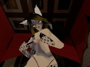 Big Titty Neko Cat Girl Rides and Lap Dance in bedroom (POV)