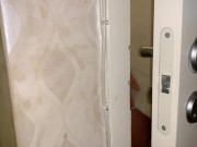 Squirting.My Brothers wife let me fuck her in the toilet, her pussy is wet. 2/16