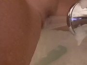 Pussy play with showerhead