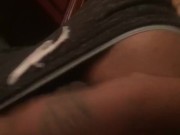 BLack dick masturbation