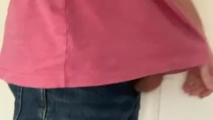 Teen jock jerk thru jeans after school PT.1