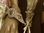 Carlycurvy feet in flip flops tease 4/16