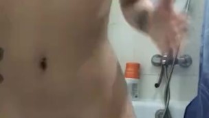 having fun in the shower with my vibrator