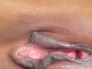 Babe plays with wet and juicy pussy