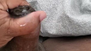 Bigtitchub Oozes Creamy Load from Uncut Cock