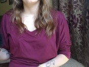Lissy Rydes crops her own pussy and ass and does pillow humping play