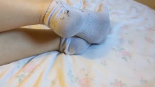 sexy little dirty white ankle socks