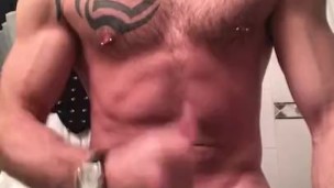 Muscle Jerk & Cum