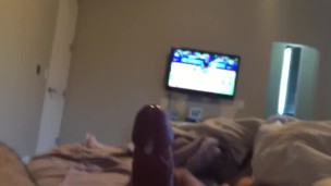 Big guy shoots massive load