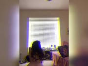 petite Latina showing off my ass