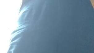 BBW Mature MILF Strip Pissing in Old Outdoor Shed