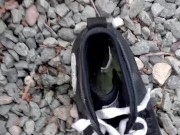 Pissing all over a shoe I found 13/16