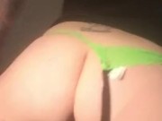 quietly fingering my pussy