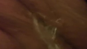 Pissing after being fingered. Up close and personal