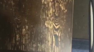 Huge straight cumshot