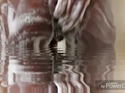 A little water play