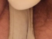 Mature MILF Squirting Messy Piss Orgasm in Panties