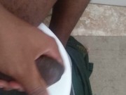 Masturbating