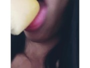 licking my ice cream
