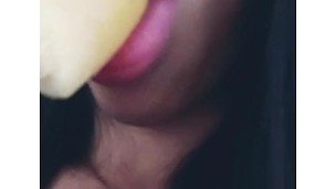 licking my ice cream