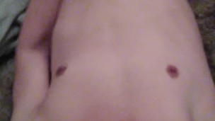 Me Cumming All Over My Naked Transgirl Chest And Stomach, Whining