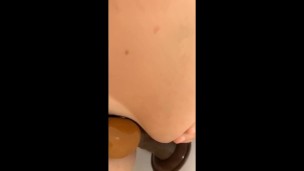 Titty fucking my dildo