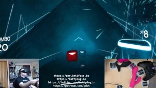 With qDot - Intiface Game Haptics Router Demo (Butt Saber)
