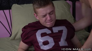 ICON MALE Michael Delray Helps Football Twonk Get Undressed