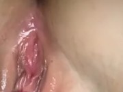 Mamii plays with her creamy kitty