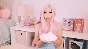 Belle Delphine gets huge dripping CREAMPIE