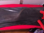 Vacbed Self Bondage Session 8 - 77 Seconds - laying on the side