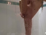Girl With Nice Body Rubs Pussy In Shower 14/16