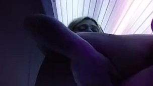 Getting high while I finger fuck myself tanning