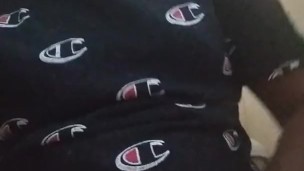 Masturbating