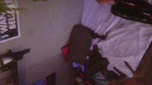 domina foot job with high heels and latex