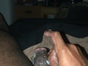 Cumming hard after a long day of work