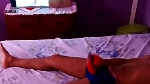 caught stepson watching porn and masturbating with mom panty