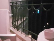 Mom help stepson on balcony not see her husband.. 2/16