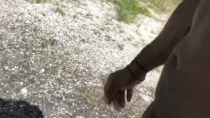 Going for a walk butt ass naked on this road