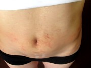 massage my delicious and shiny belly with an exciting oil penetrate me full 8/16