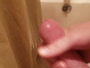 Masturbating In The Shower Before Work Big Cum Shot - samaturecammin