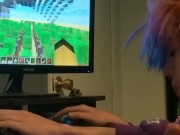 Sexy GF gets tied up and bent over while I play Minecraft 2/16