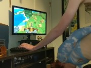 Sexy GF gets tied up and bent over while I play Minecraft 9/16