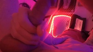 Stroking My Hard Cock