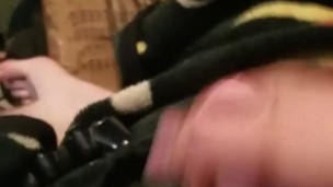 Jerking and cumming to old dvd porn
